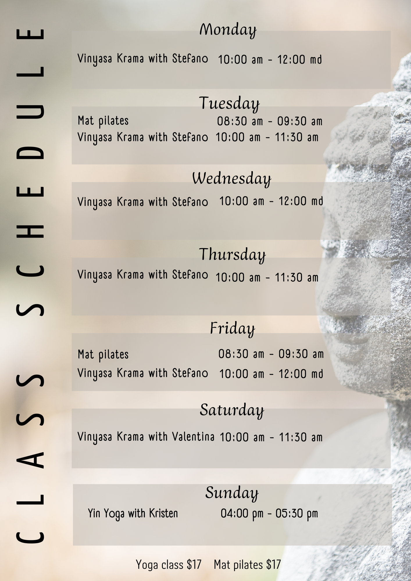 04-2025 yoga schedule yoga schedule